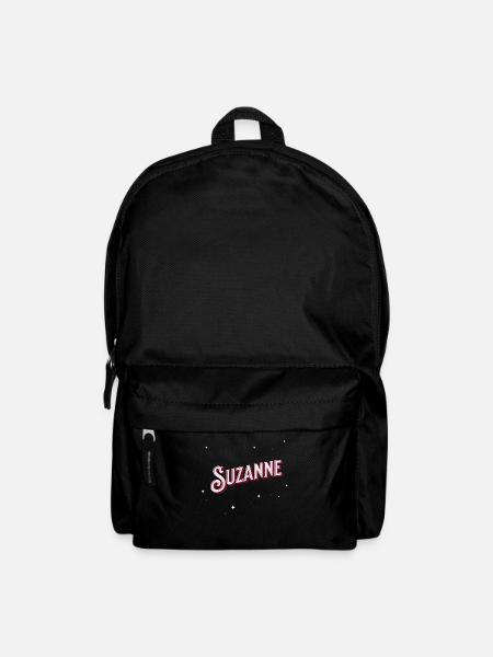 Suzanne nom personnalisé - Sac à dos - noir
