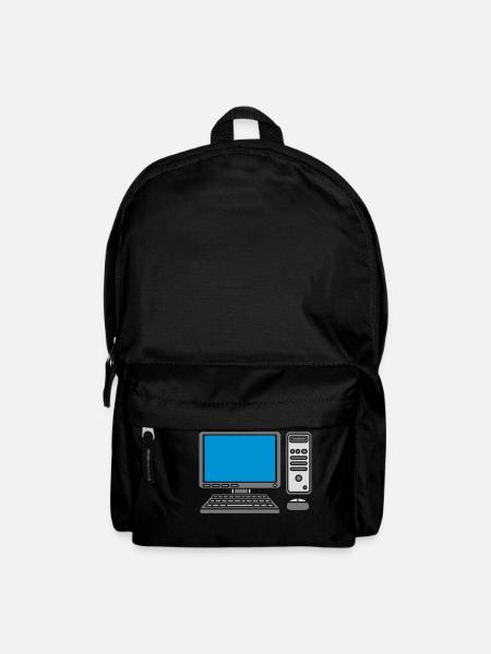 Tastatur Maus Bildschirm Computer - Rucksack - Schwarz