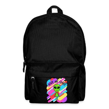 Donnez-moi de l'espace T-shirt coloré Design - Sac à dos - noir - Devant