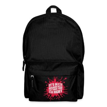 Vous n’êtes pas d’accord avec moi - Sac à dos - noir - Devant