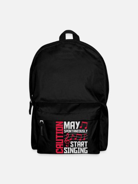 may spontaneously start singing - Rucksack - Schwarz