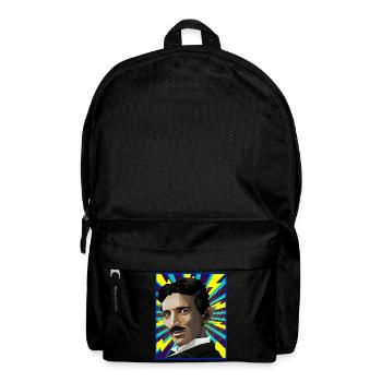 Nicola Tesla popart - Rucksack - Schwarz - Vorne