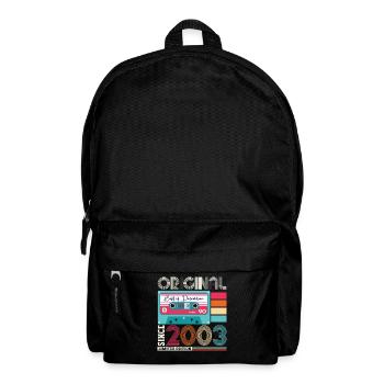 Décembre Année 2003 Cadeau du 19e anniversaire - Sac à dos - noir - Devant