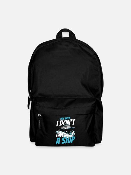 Kreuzfahrtschiff Urlaub Schiffe Kreuzfahrt - Rucksack - Schwarz