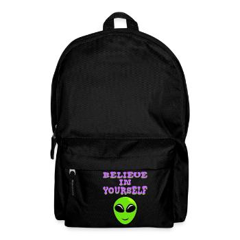 Croyez en vous-même Conception de T-shirt de - Sac à dos - noir - Devant