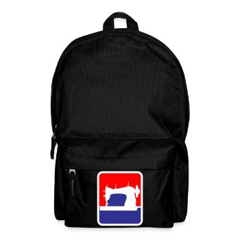 Confection de machine à coudre Logo | Les couleurs peuvent être changées - Sac à dos - noir - Devant