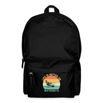 Life is better on water skis - Backpack - black - Front