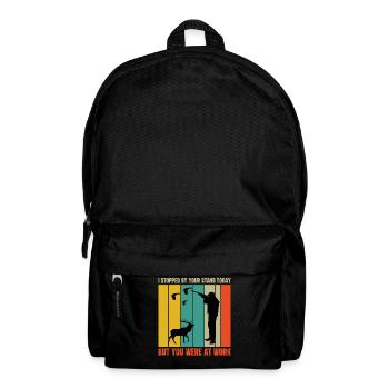 I was at your booth today but you were - Backpack - black - Front
