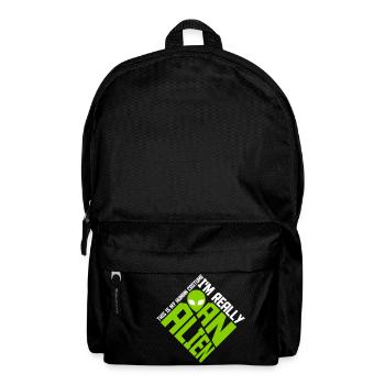 Citation extraterrestre de costume humain - Sac à dos - noir - Devant