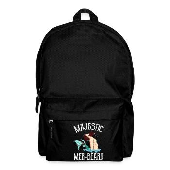 Fish Facial Hear Beard Mustache Collection - Backpack - black - Front
