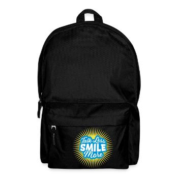 talk less smile more - Backpack - black - Front