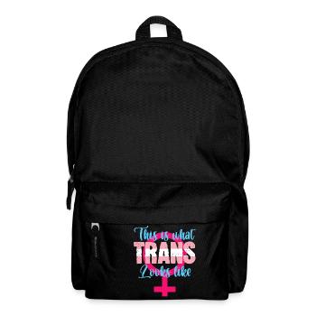 This Is What Trans Look Like Colorful Rainbow - Backpack - black - Front