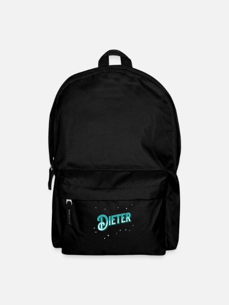 Dieter Namen personalisiert - Rucksack - Schwarz