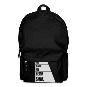 make my heart smile - Rucksack - Schwarz - Vorne