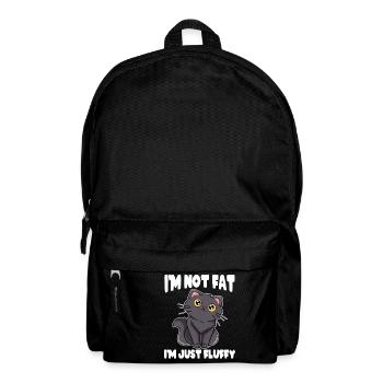 Meow Persian Overweight Obese Large Big I'm Not - Backpack - black - Front