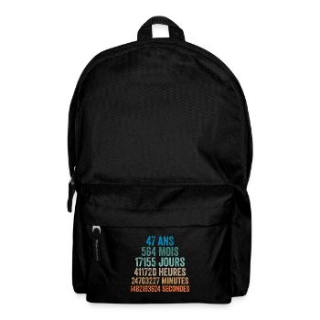 47 Ans Anniversaire - cadeau d'anniversaire - Sac à dos - noir - Devant