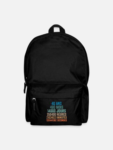 40 Ans Anniversaire - cadeau d'anniversaire - Sac à dos - noir