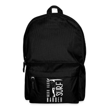 Work Hard Surfer - Surfing - Sac à dos - noir - Devant
