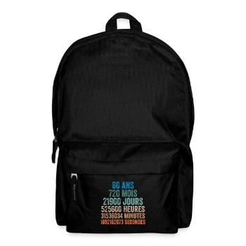 60 Ans Anniversaire - cadeau d'anniversaire - Sac à dos - noir - Devant