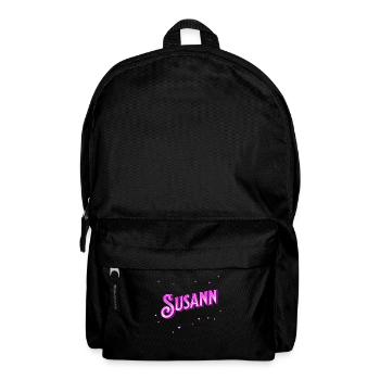 Susann Namen personalisiert - Rucksack - Schwarz - Vorne