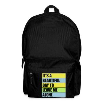 leave me alone day - Backpack - black - Front