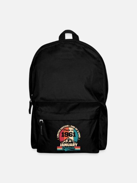 Geburtstagsgeschenk Januar 1961 Limited Edition - Rucksack - Schwarz