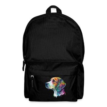 Motif de chien Beagle - Sac à dos - noir - Devant