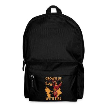 Feuerwehrmann - Rucksack - Schwarz - Vorne