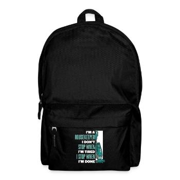 Housekeeping Housekeeper Cleaner Cleaning - Backpack - black - Front