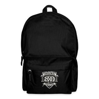 Année 2003 Janvier 20e anniversaire cadeau homme - Sac à dos - noir - Devant