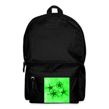 4 STARS SMILING GREEN - Backpack - black - Front