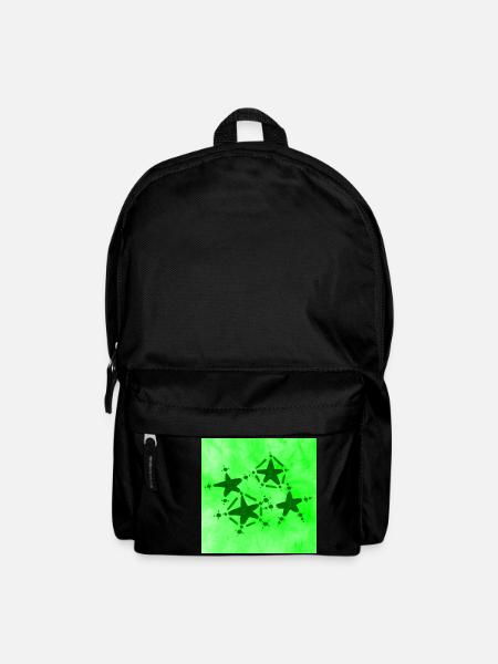 4 STARS SMILING GREEN - Backpack - black