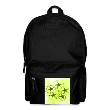 5 STERNE LÄCHELN GELB - Rucksack - Schwarz - Vorne