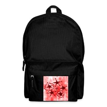 5 ÉTOILES ROUGE SOURIANT - Sac à dos - noir - Devant
