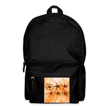 6 ÉTOILES ORANGE SOURIANT - Sac à dos - noir - Devant