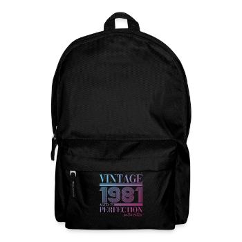 Vintage Jahrgang 1981 42. Geburtstag Geschenk Frau - Rucksack - Schwarz - Vorne