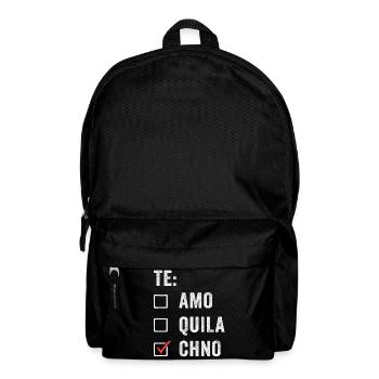 Te Amo Tequila Techno Rave Festival Electro Raver - Rucksack - Schwarz - Vorne