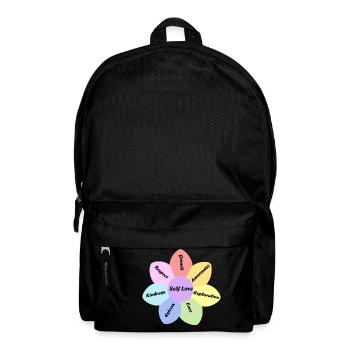 Rainbow pastel couleur self love basics - Sac à dos - noir - Devant