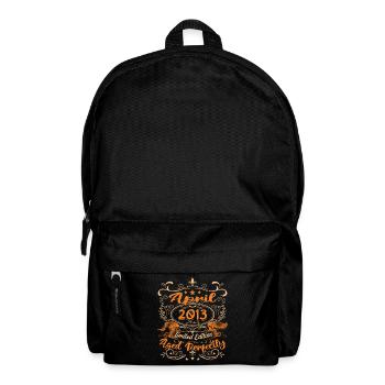 Vintage Geburtstag Geschenkidee April 2013 - Rucksack - Schwarz - Vorne