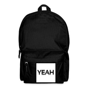 Yeah (Weiß) - Rucksack - Schwarz - Vorne