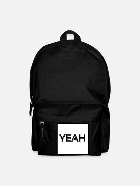 Yeah (Weiß) - Rucksack - Schwarz