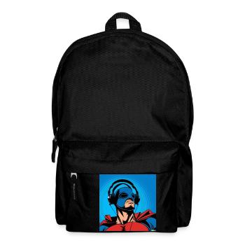 SUPERHELD - Rucksack - Schwarz - Vorne