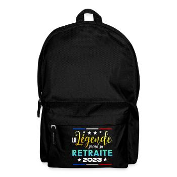 La Légende Prend sa Retraite 2023 - Humour F/H - Sac à dos - noir - Devant