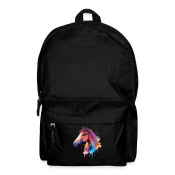 Pretty horse for horse lovers Colorful - Backpack - black - Front