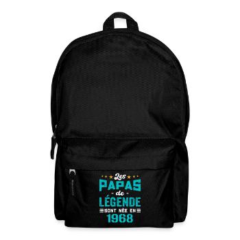 Les Papas De Légende Née En 1968 | Fête Des Pères - Sac à dos - noir - Devant