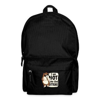 Otter sea otter - Backpack - black - Front