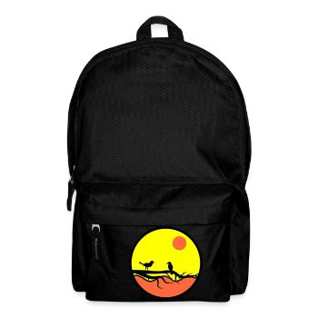 birds - Rucksack - Schwarz - Vorne