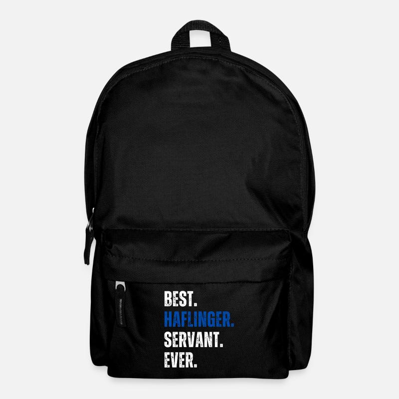 ! Best Haflinger Servant Ever Schriftzug - Rucksack - Schwarz