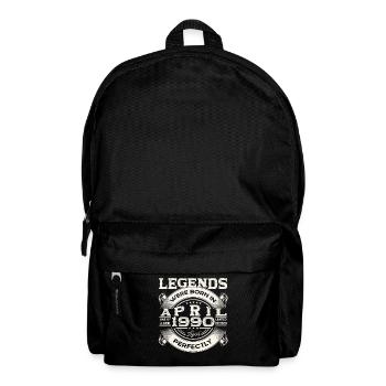 33rd birthday man April born 1990 Oldtimer - Backpack - black - Front