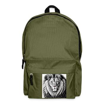 Lion King watching - Rucksack - Olivgrün - Vorne